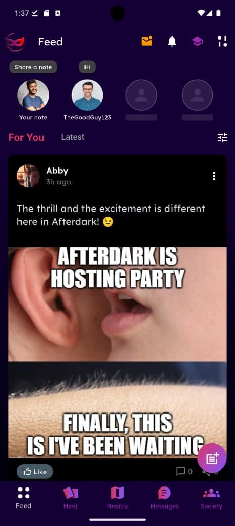 AfterDark Society screenshot 7