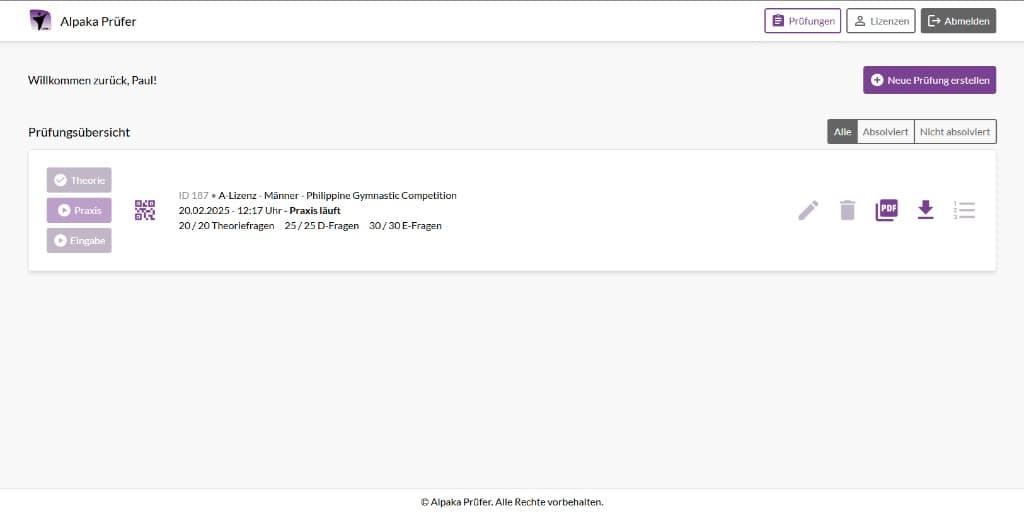 DTB Competition Judge Web App screenshot 2