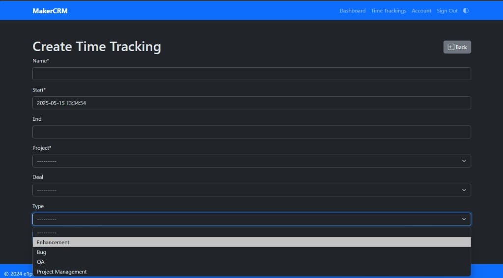 MakerCRM screenshot 3
