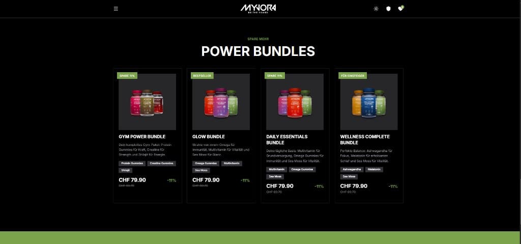 MYVORA Website screenshot 4