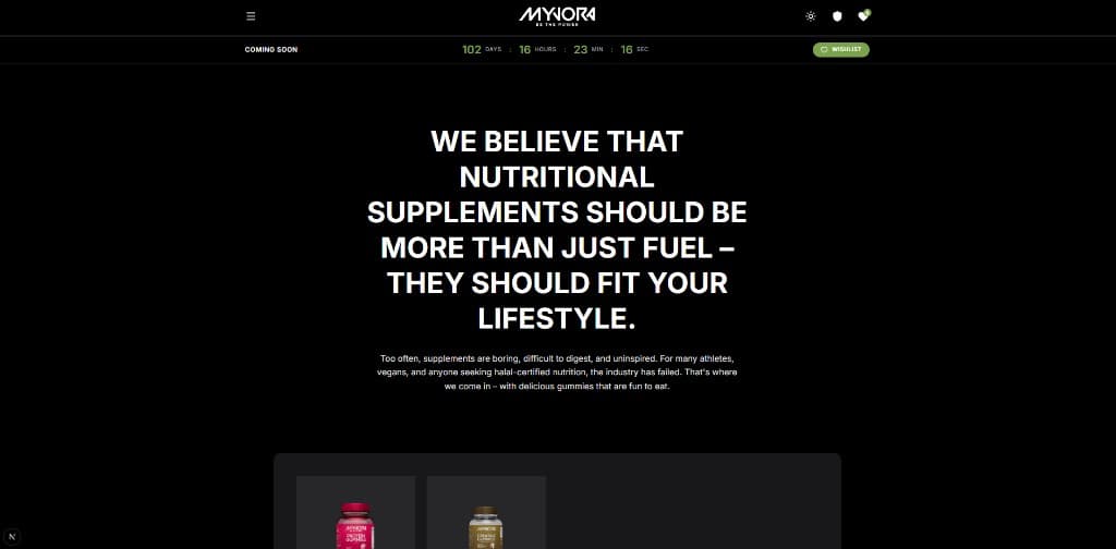 MYVORA Website screenshot 8