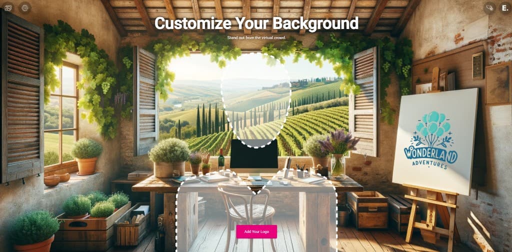 Virtual Background Web App screenshot 1