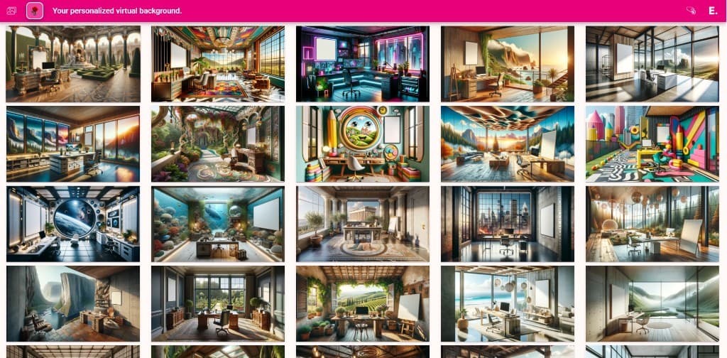 Virtual Background Web App screenshot 2